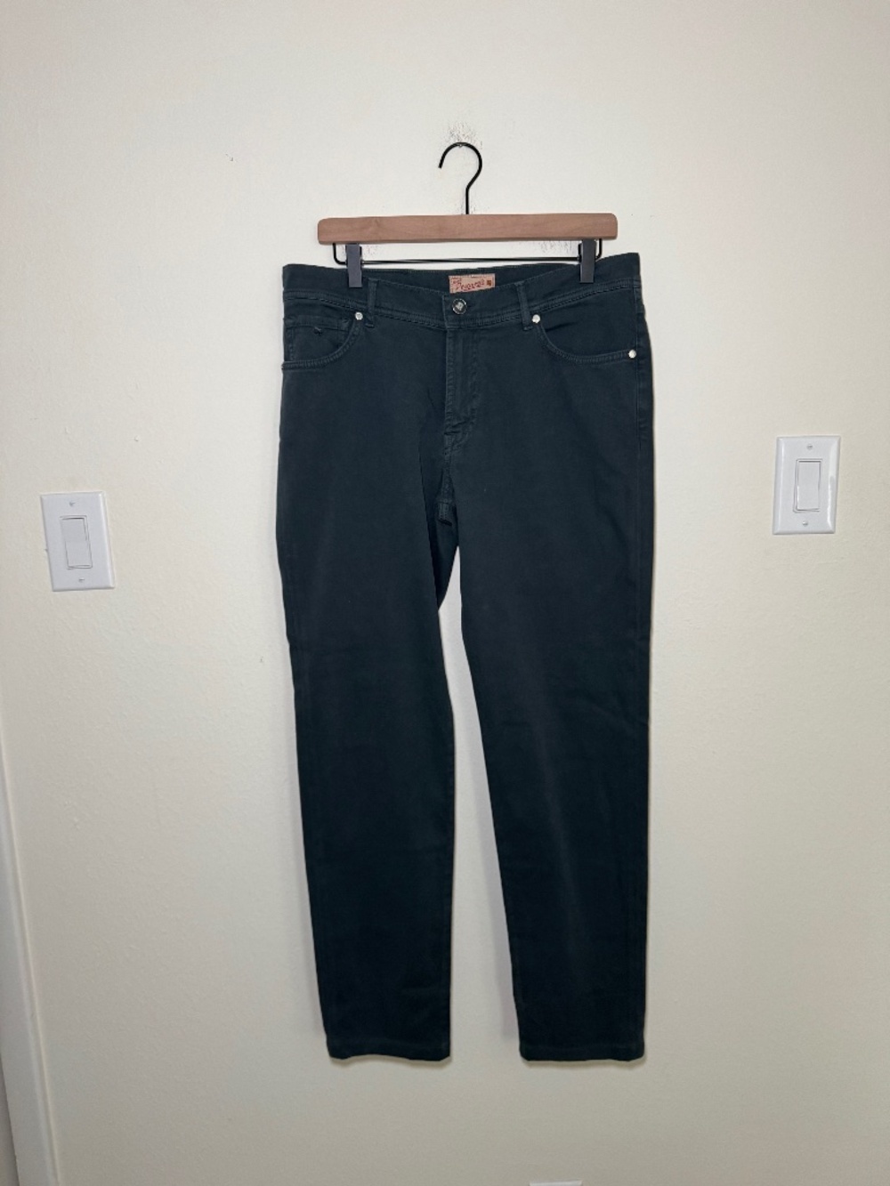 Marco Pescarolo Neranom Pants Men’s 49 Blue 5 Pocket Stretch Italy Luxury 34x30
